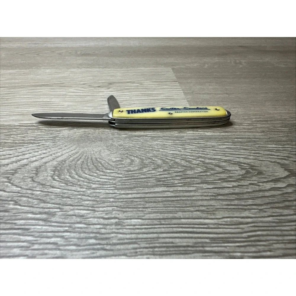 VTG. 2 BLADE KNIFE‎ ADVERTISING SENTER-SANDERS TRACTOR CORPORATION 